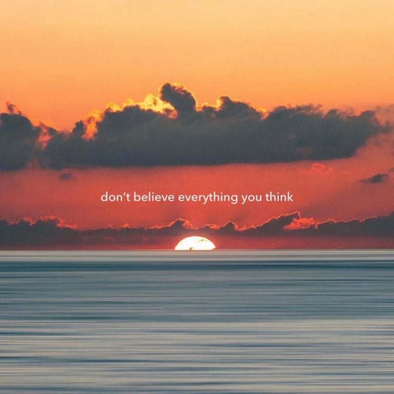 Quote - don't believe everything you think